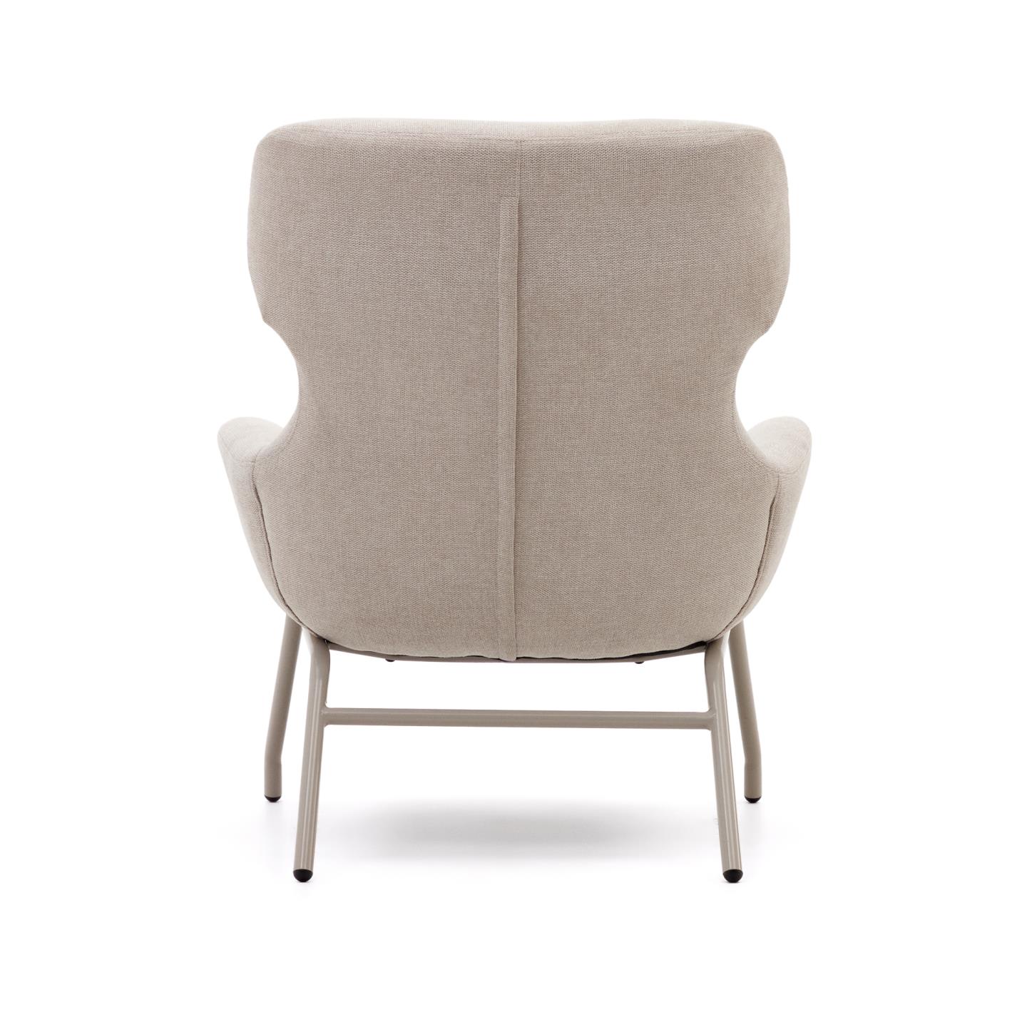 Kave Home Belina Fauteuil Beige Beige B X D X H Cm Deba Meubelen