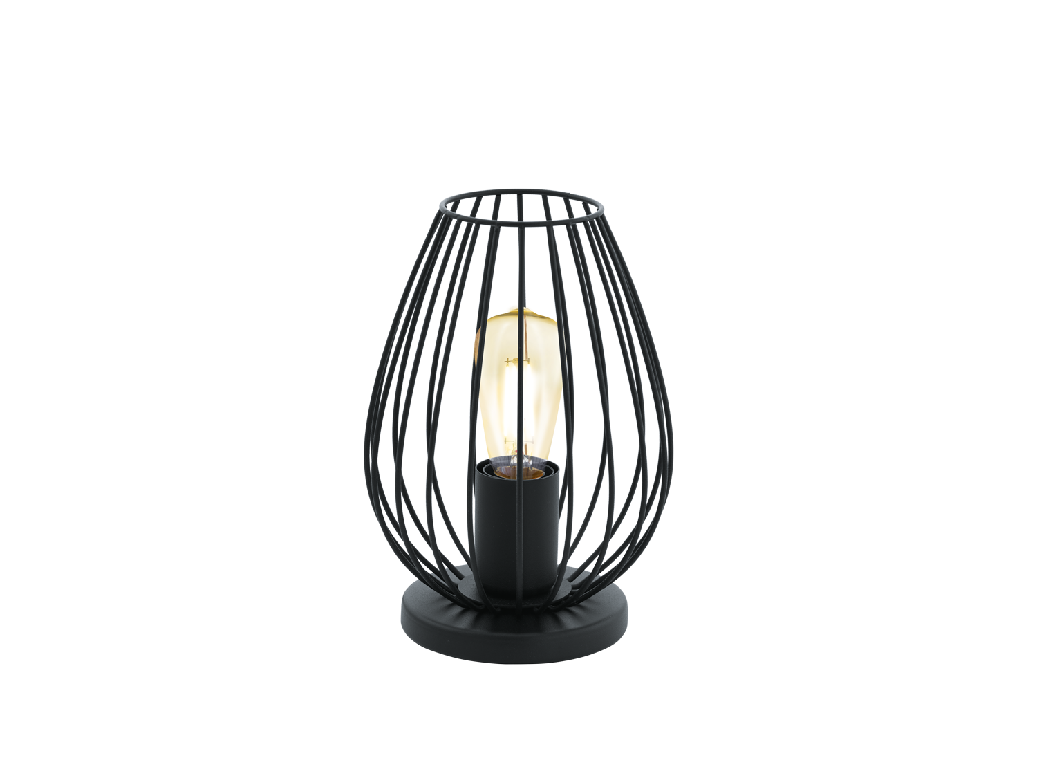 Tafellamp - Zwart zwart Ø16 x H23 | DEBA Meubelen