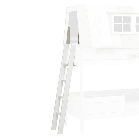 Ladder met 4 treden voor avonturenbed My Hangout - kleur: Greywash Grijs