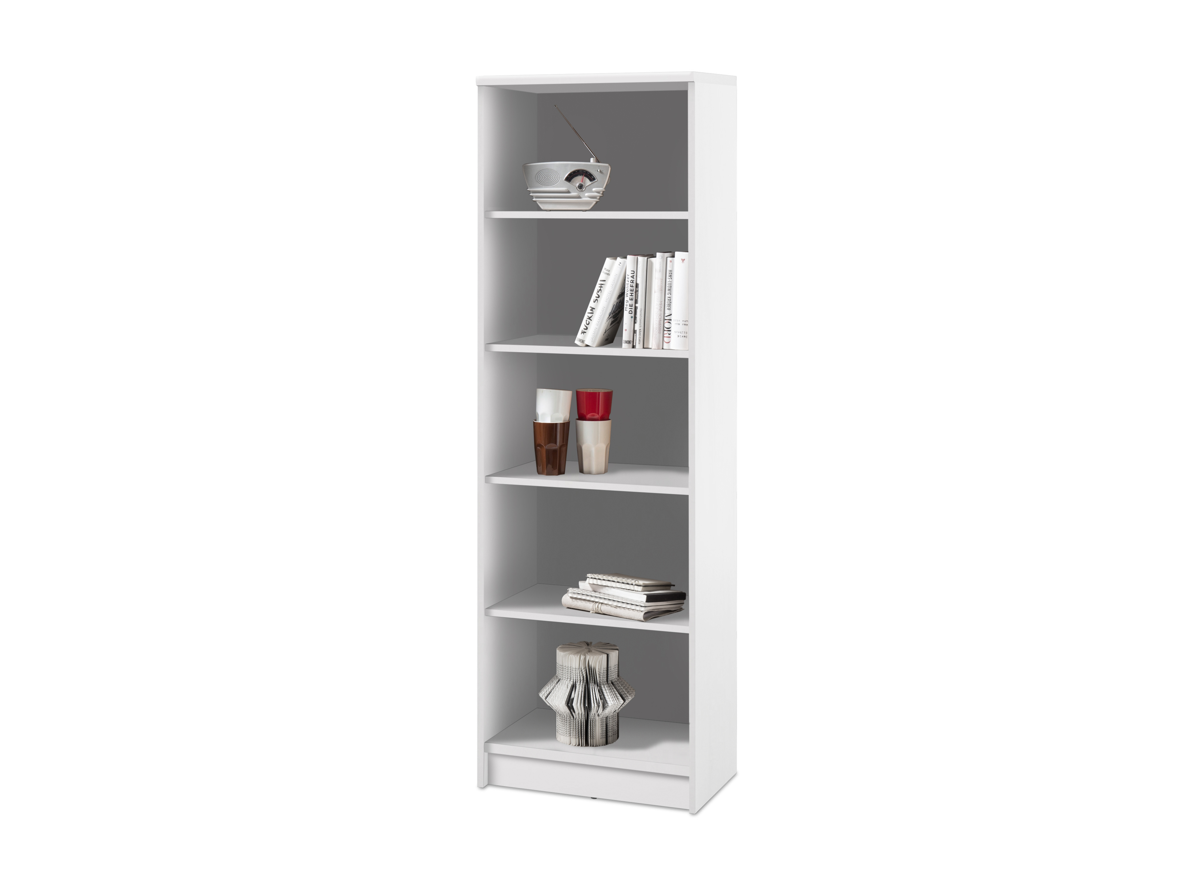 Kast boekenrek OPTIMUS - Wit Wit