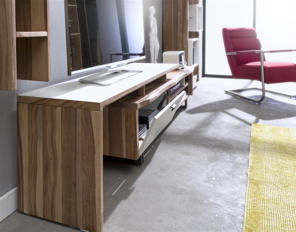 Komkommer niet Jasje Vista tv-meubel, veneered seesham unfinished hout | DEBA Meubelen