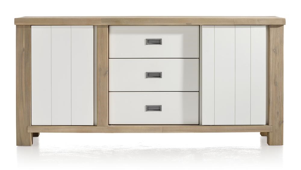 HENDERS & HAZEL - Istrana dressoir, acacia, old java grey - wit - b180 ...