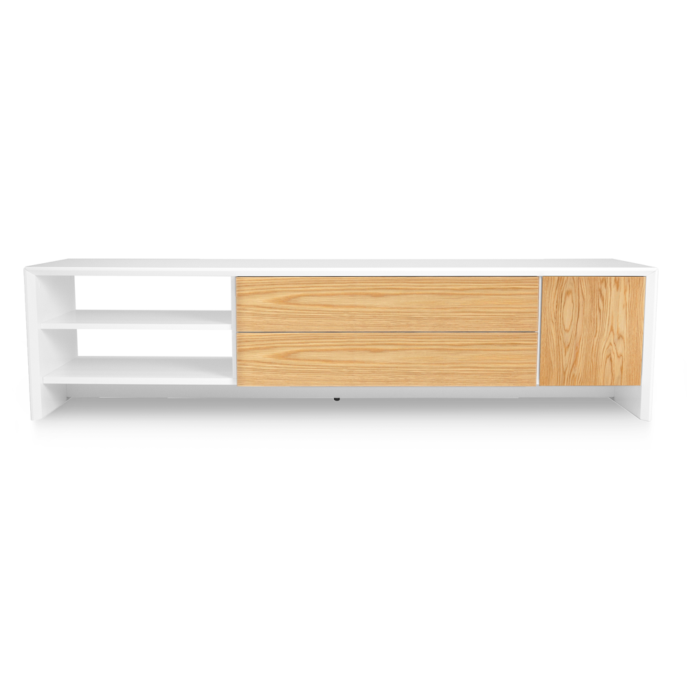 Tv-meubel PROFIL - White/oak Hout