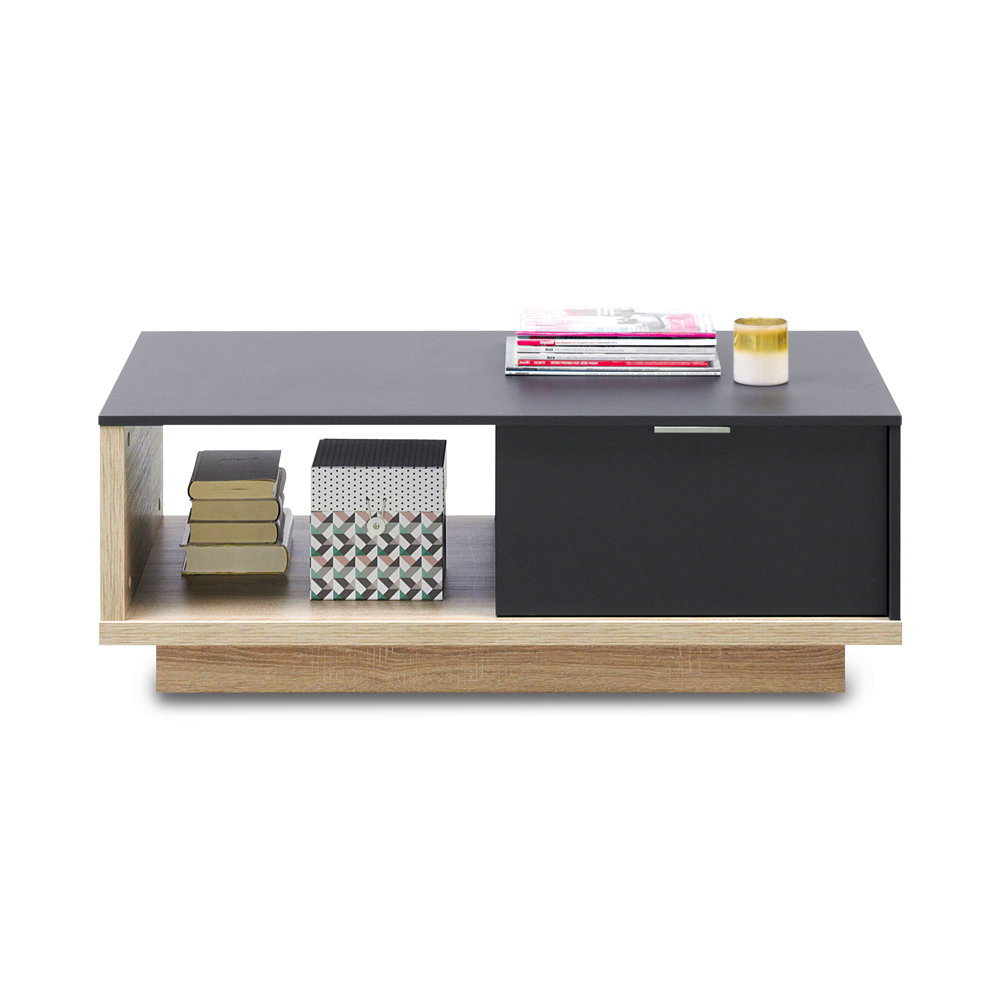 Salontafel 'My Ell' - kleur: Graphit/eik Grijs