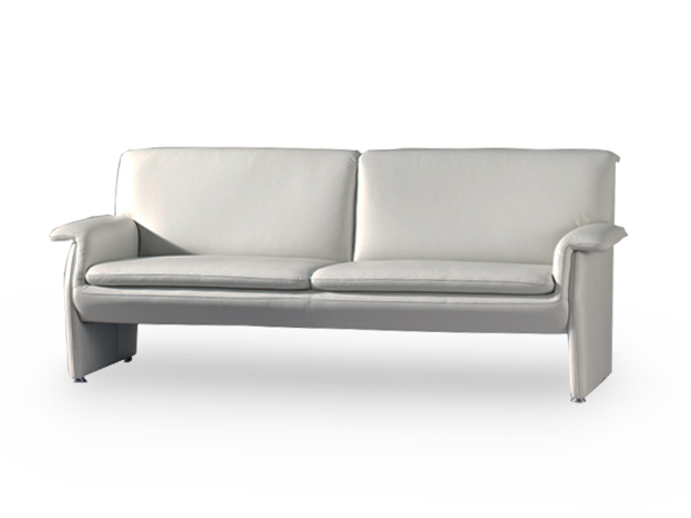 2,5-zit zetel TOLOMEO - Leder Samoa Silver Grijs