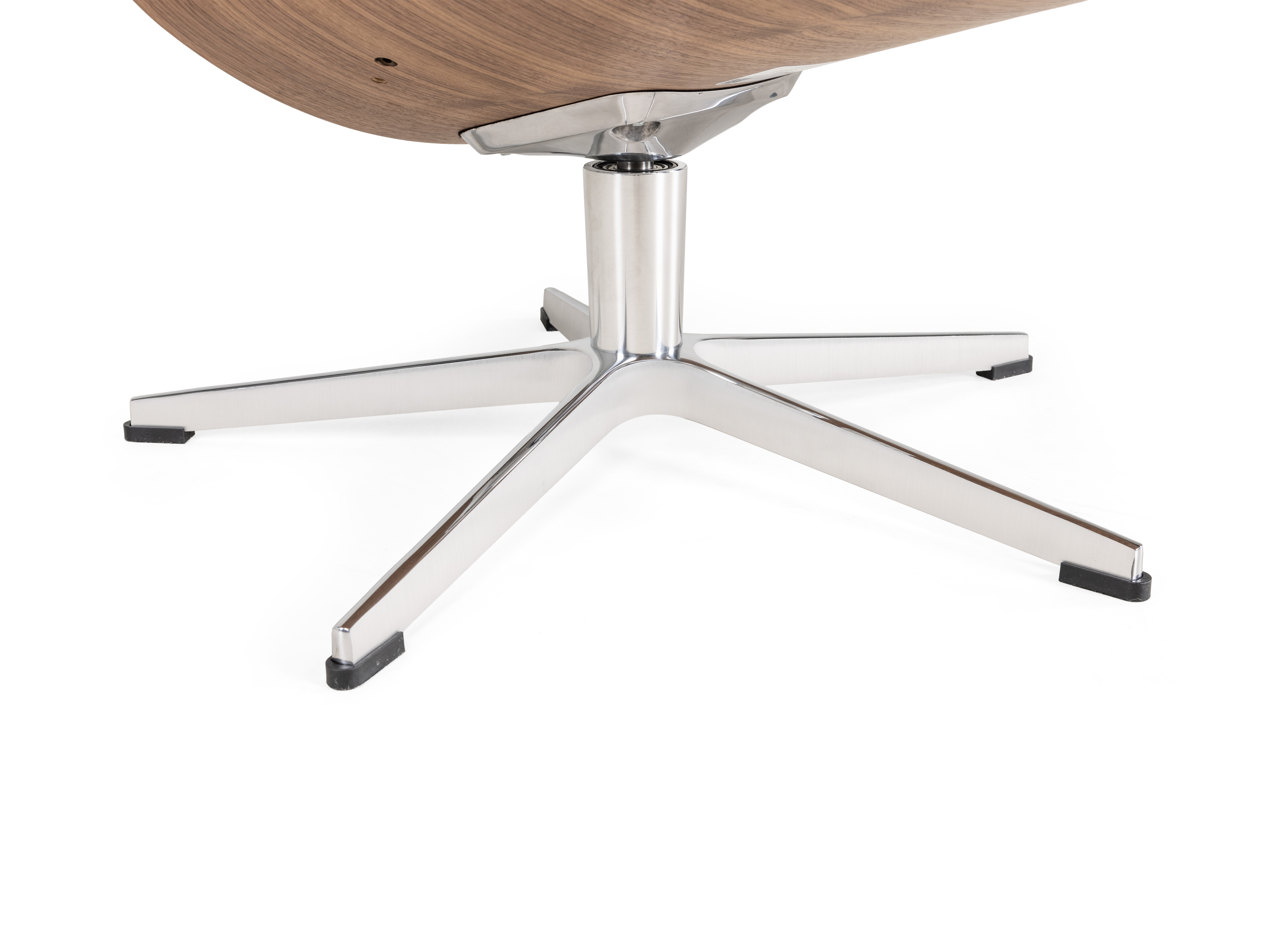 Confrom Button Conform Timeout relaxfauteuil met voetbank walnoot zwart