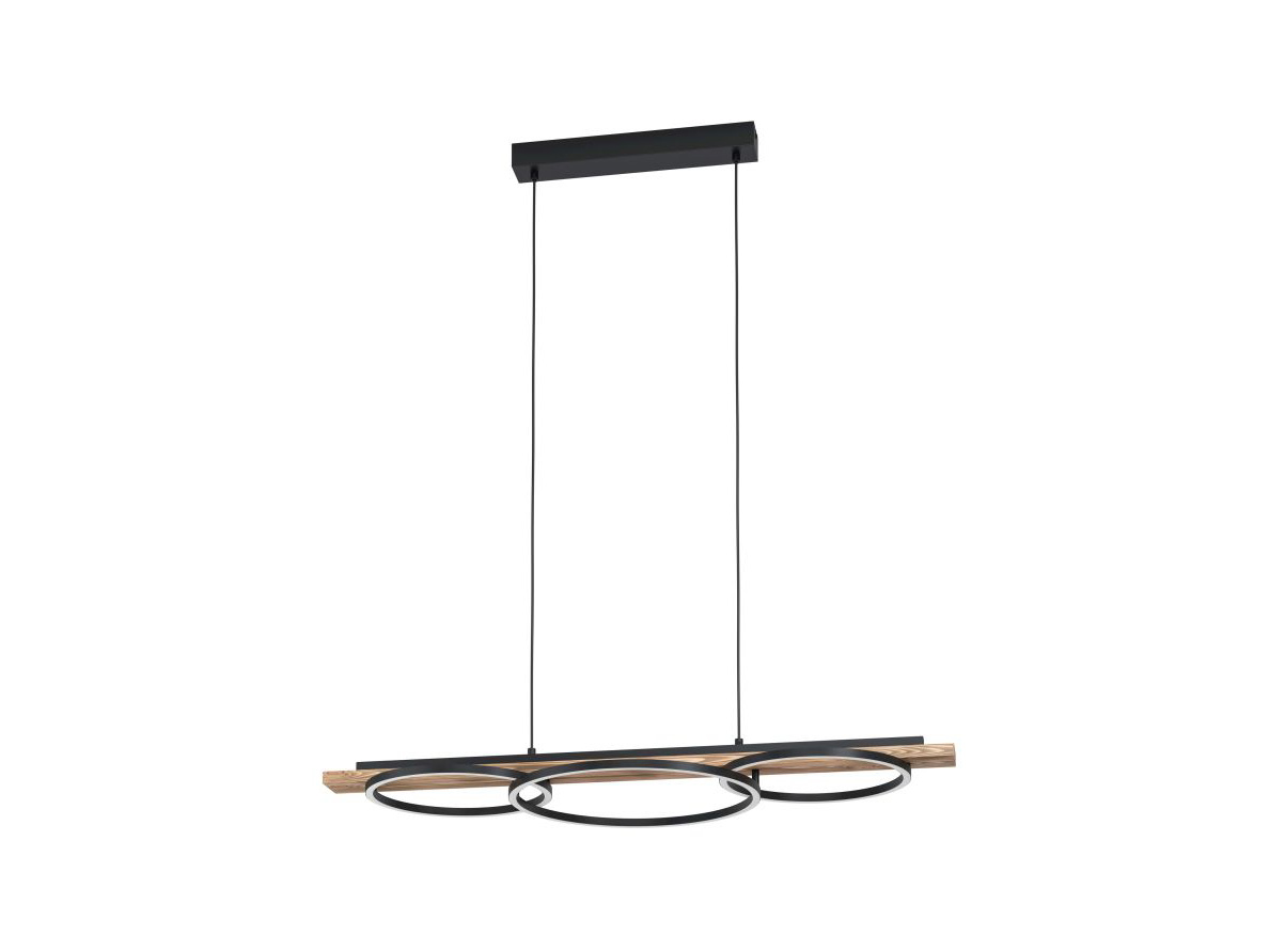 Hanglamp BOYAL - Zwart/Bruin Bruin