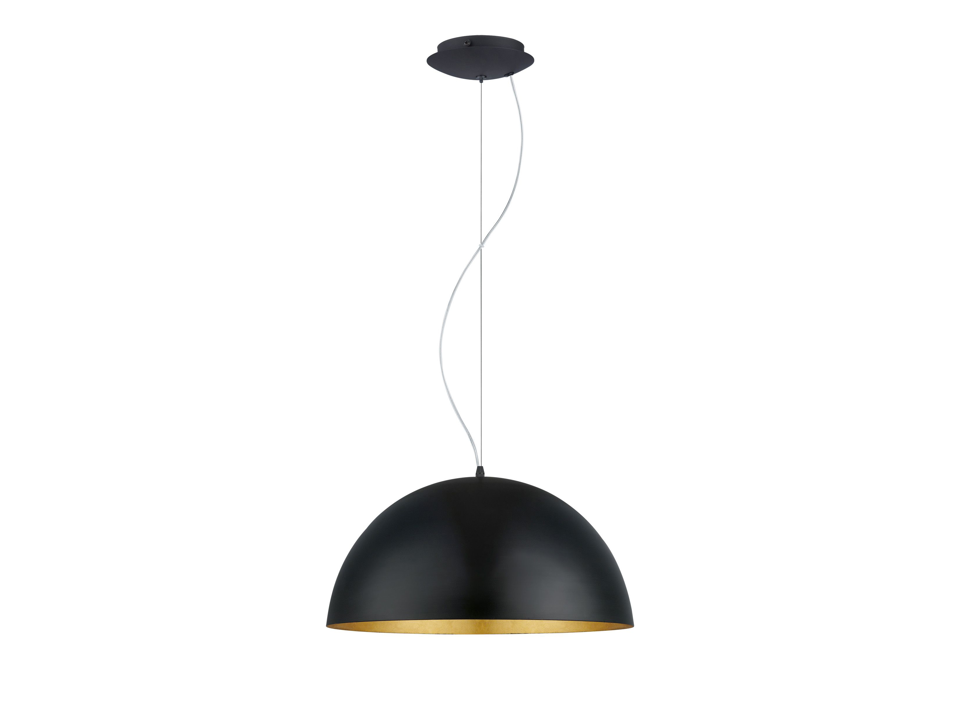 Eglo Hanglamp Gaetano 1 Zwart/goud Groot | DEBA Meubelen