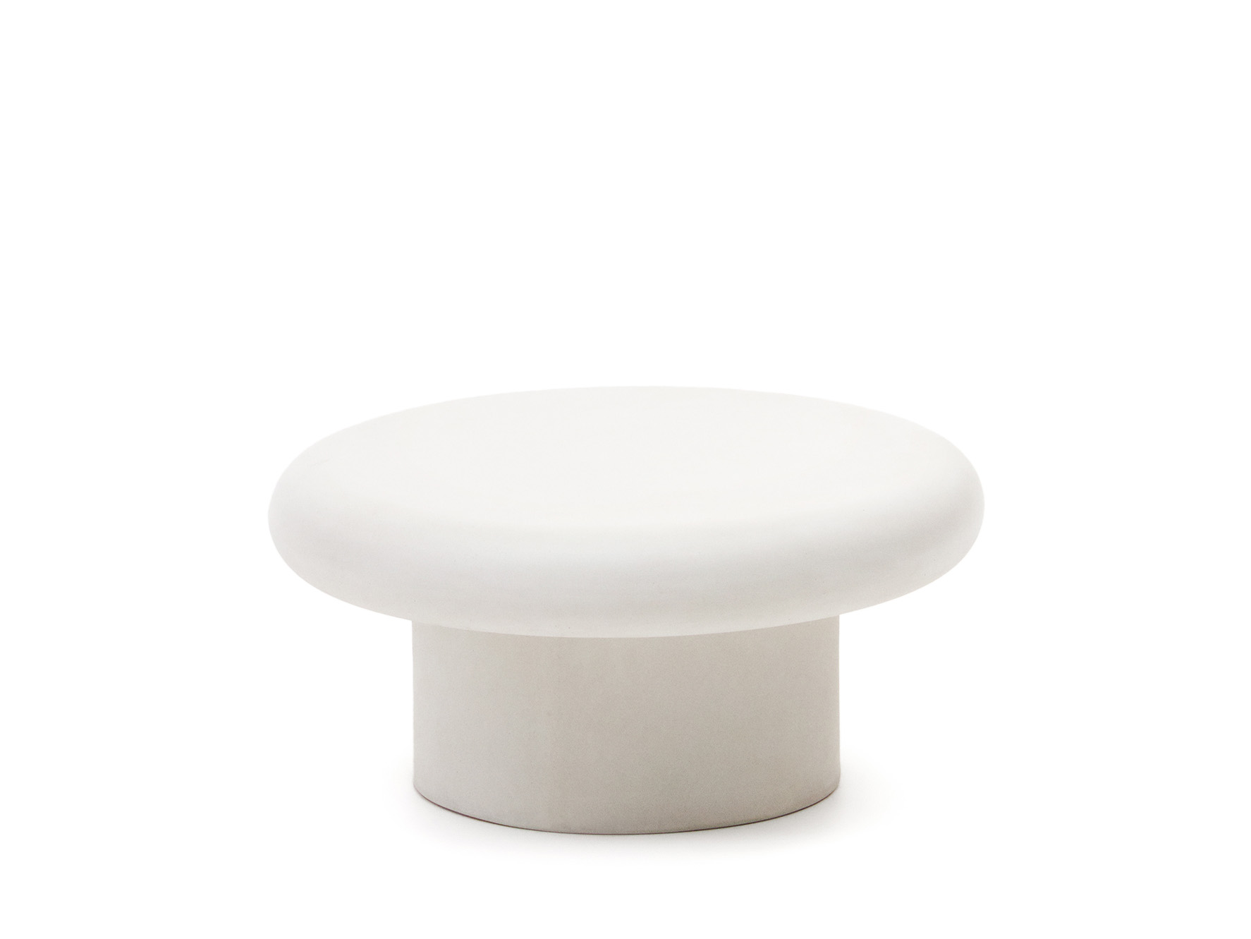 Salontafel ADDAIA - Wit cement Wit