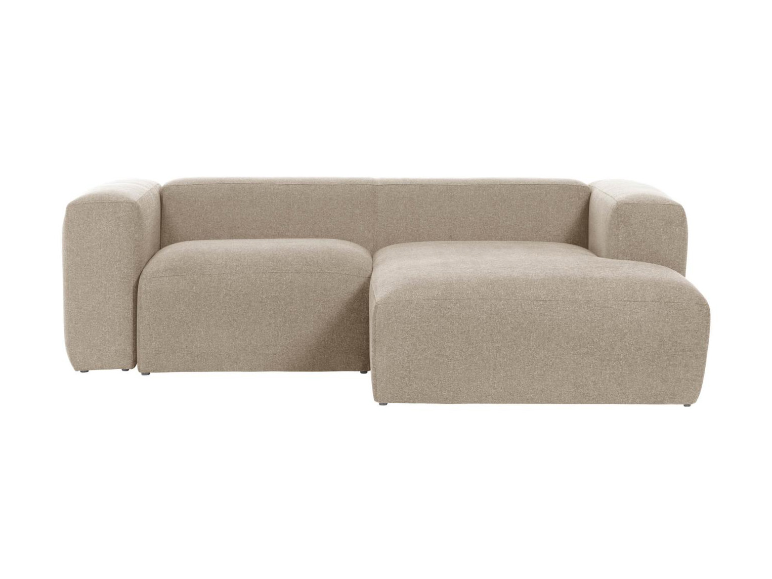 2-zit met chaise longue rechts BLOK - Beige Beige