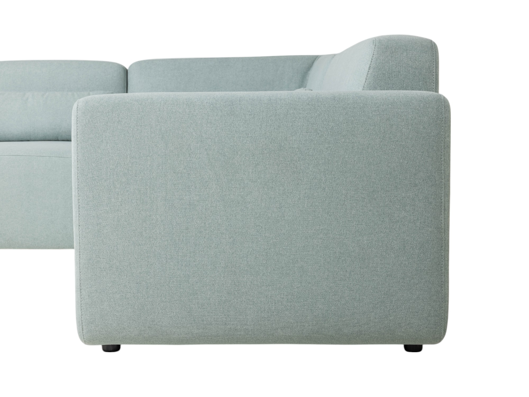 Kave Home Neom hoekzetel l-vorm turquoise stof modulair