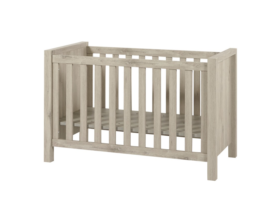 Babybed CARDIFF Millenium Oak Light Grey hout DEBA Meubelen