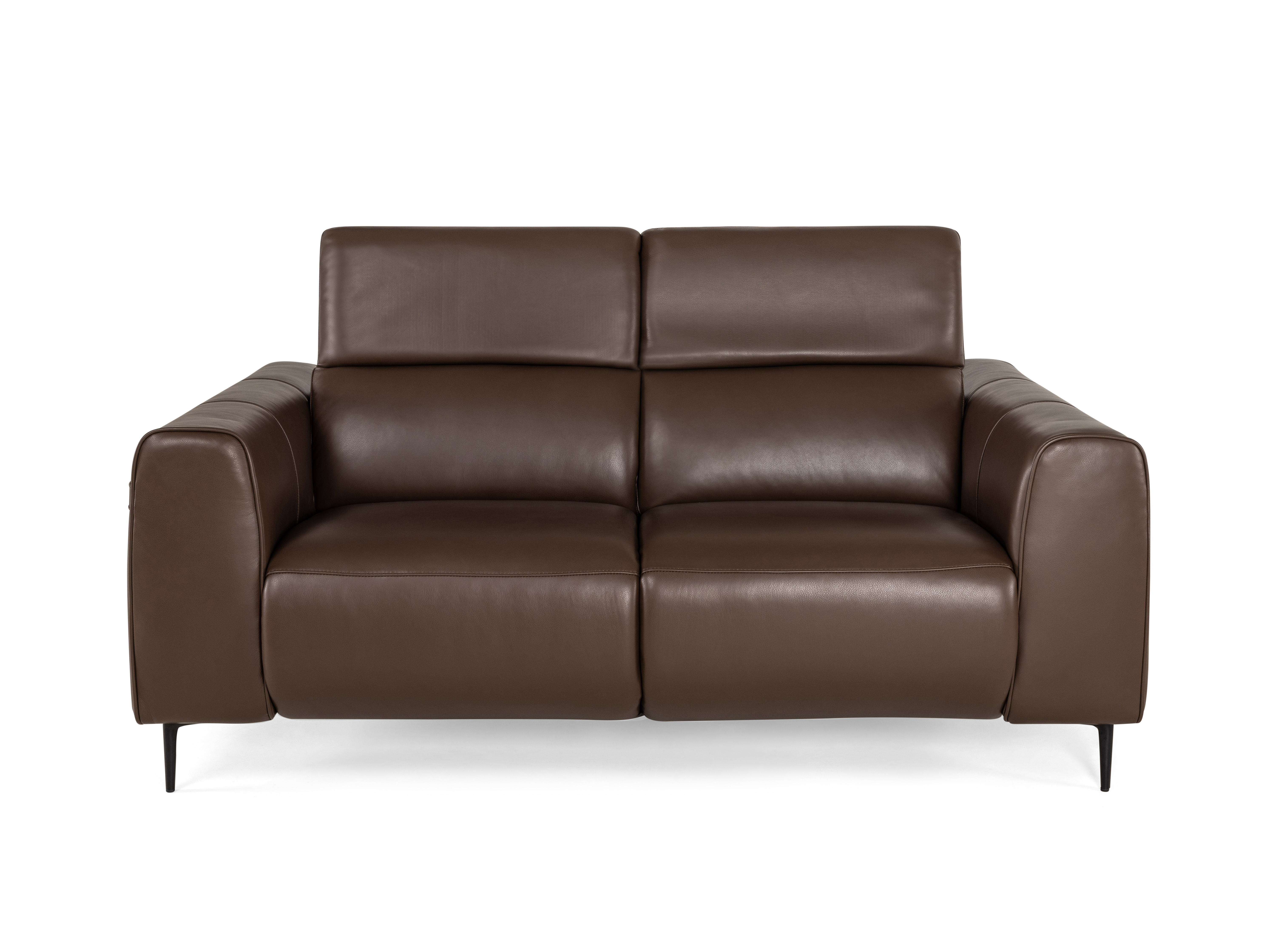 Modulax Maxime 2-zit bruin leder metalen poten
