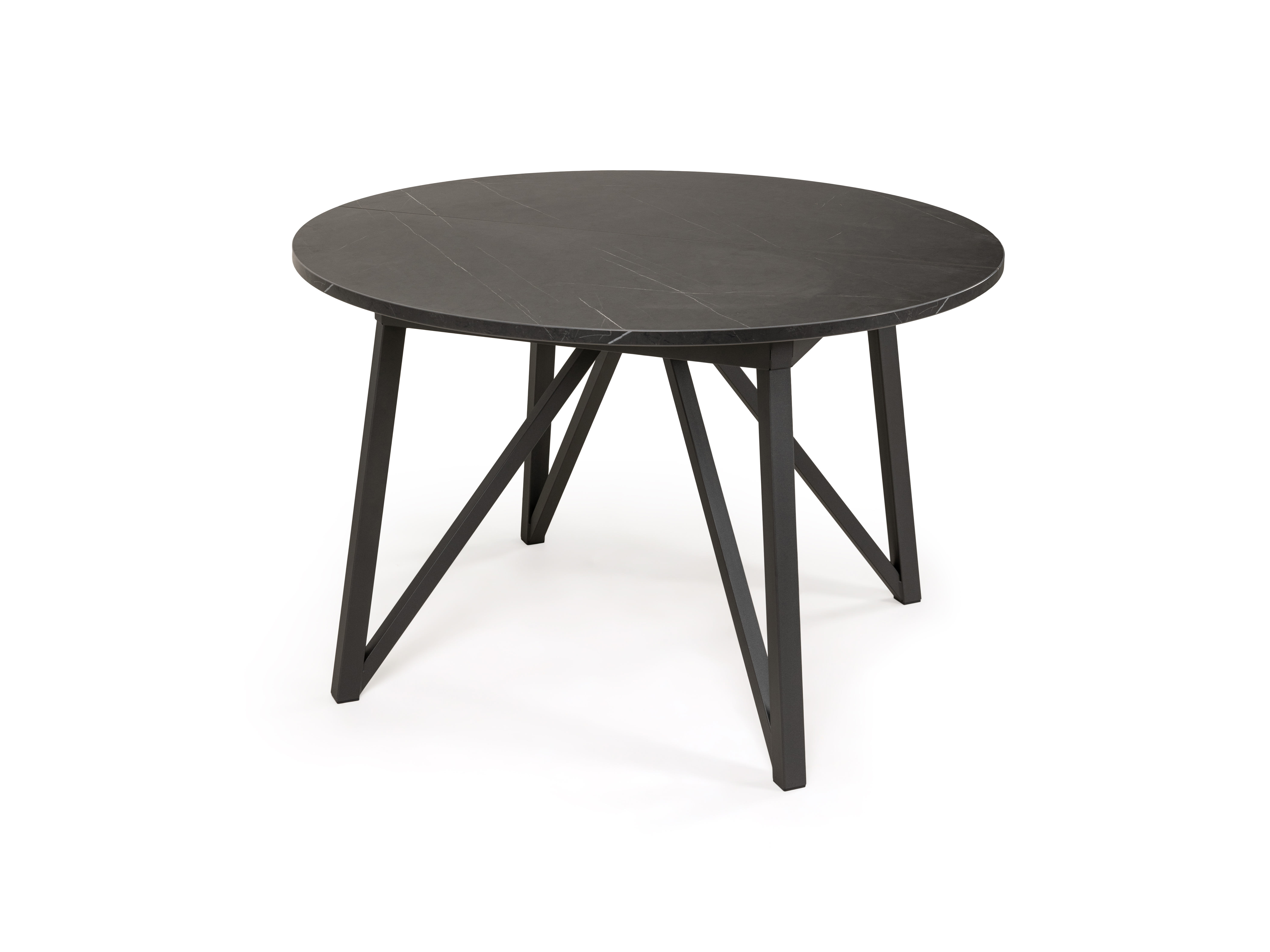 Drijvende kracht Duidelijk maken maak het plat Perfecta Wacko uitschuifbare ronde tafel 120 cm | DEBA Meubelen