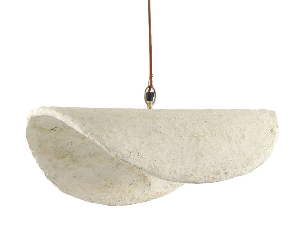 Hanglamp EIVISSA - Beige / Papier Maché Beige