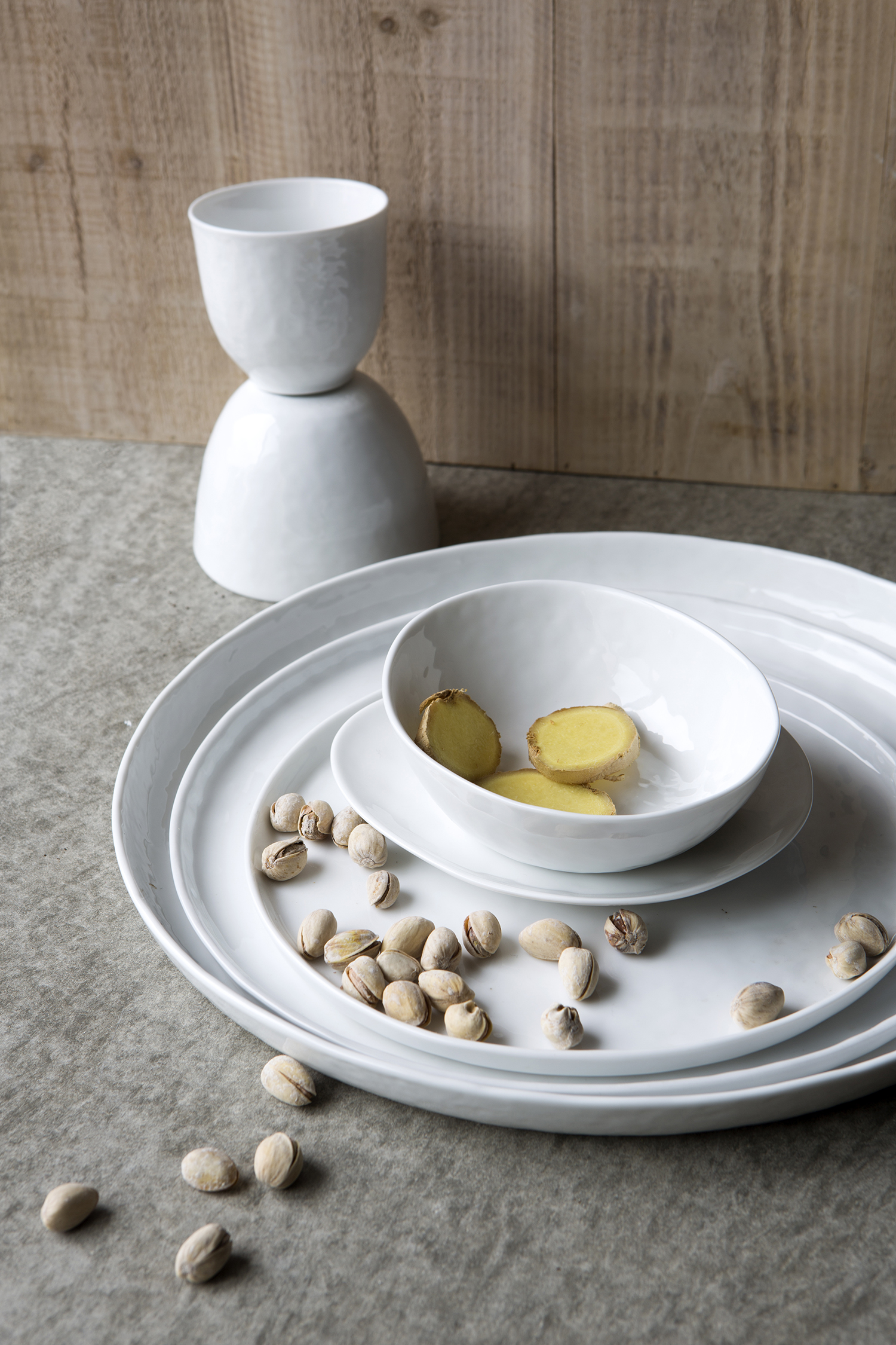 Roei uit heks beginnen Pomax Porcelino wit dessertbord porselein | DEBA Meubelen