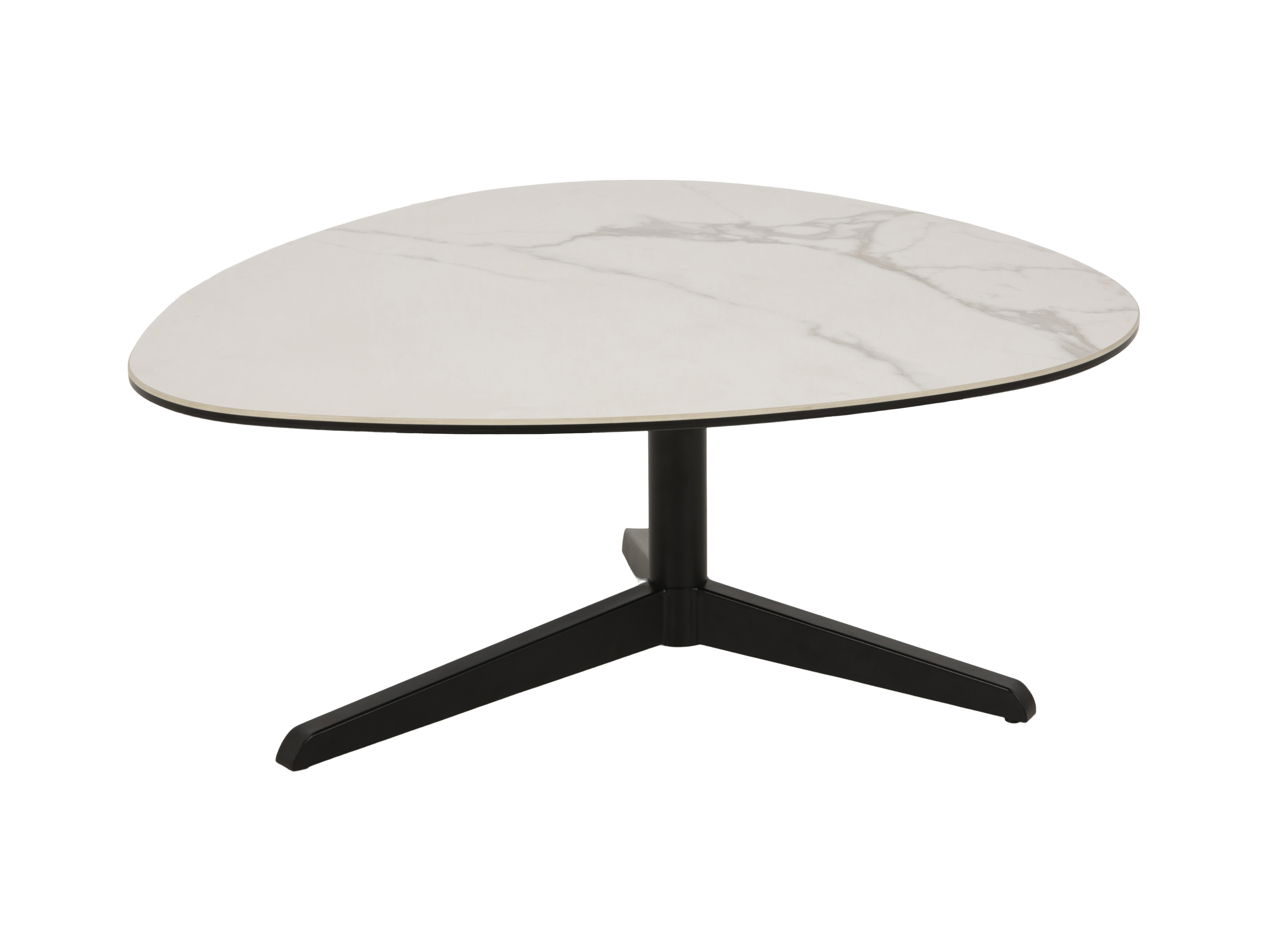 Salontafel BARNSLEY - Wit keramiek Wit