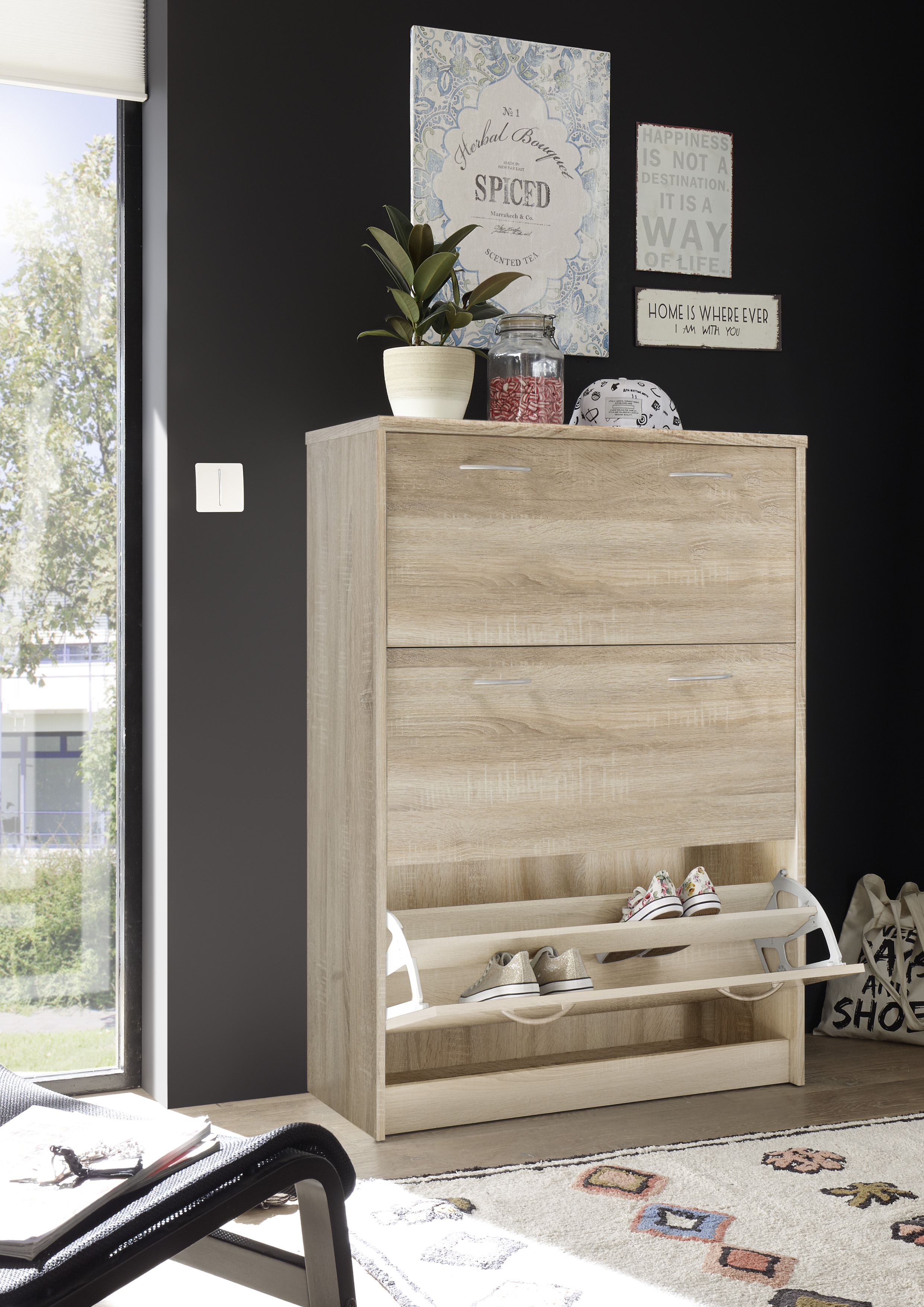Schoenenkast OPTIMUS - Sonoma eik Hout