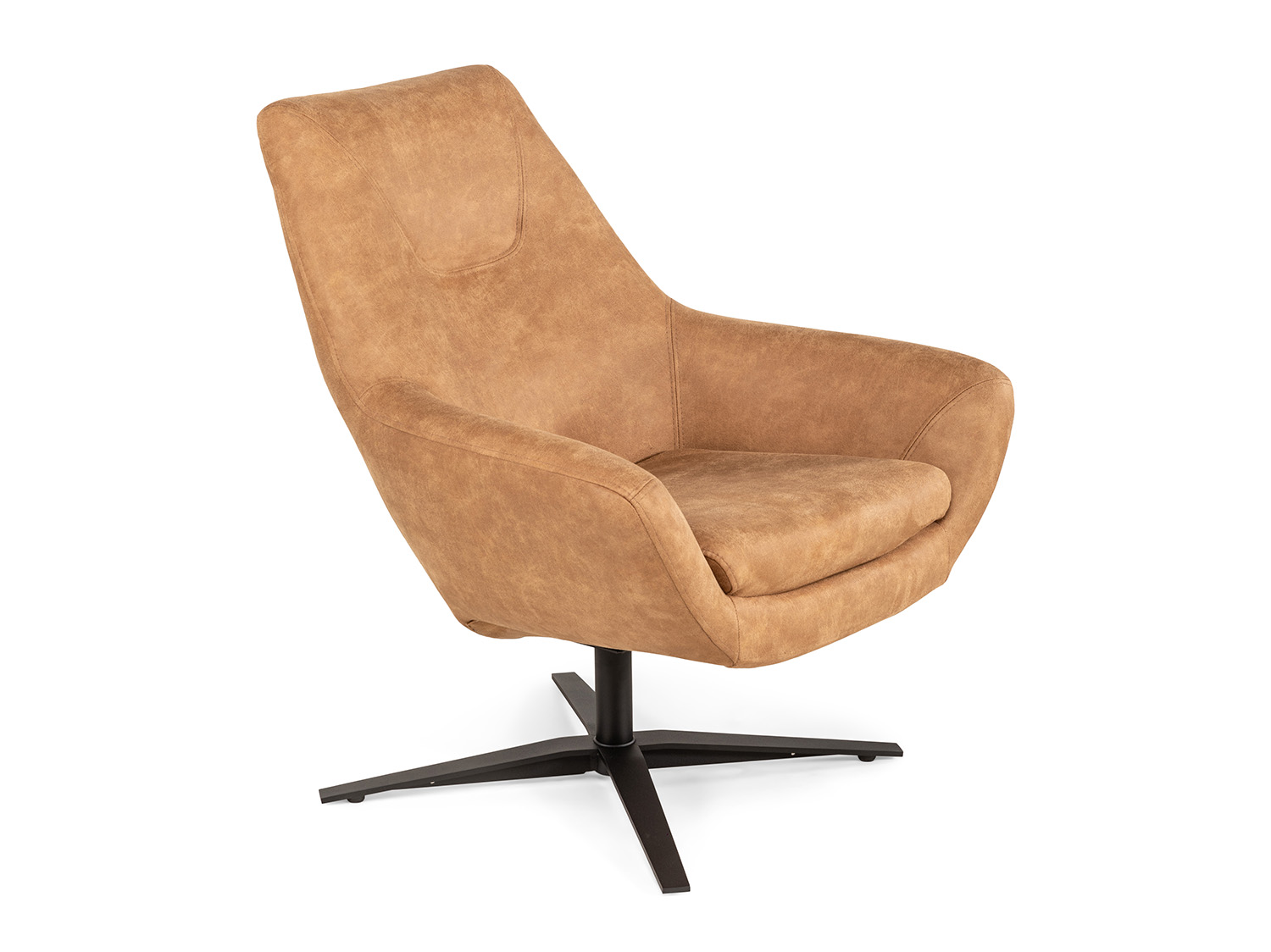 Draaifauteuil SHOUT LOW - Bull caramel Bruin
