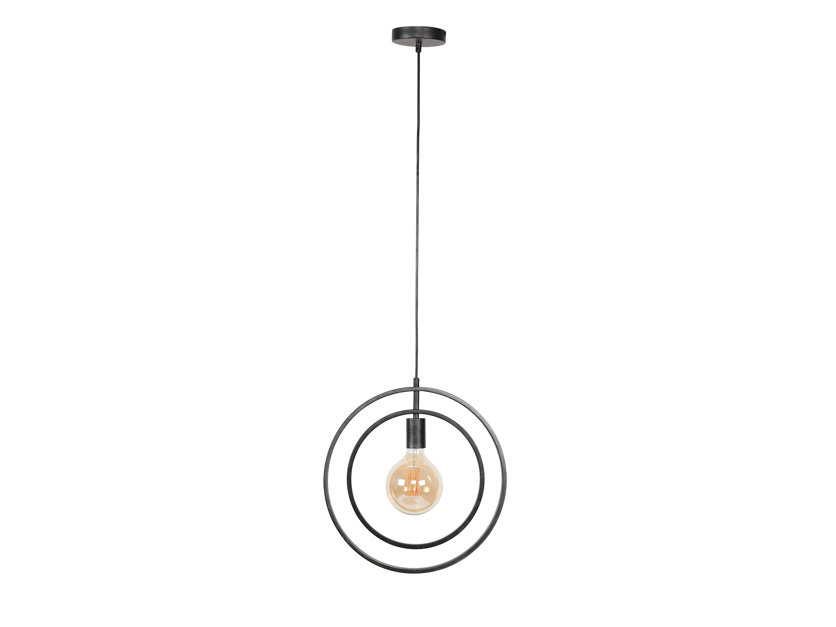 Hanglamp TURN 1x - Charcoal Zwart