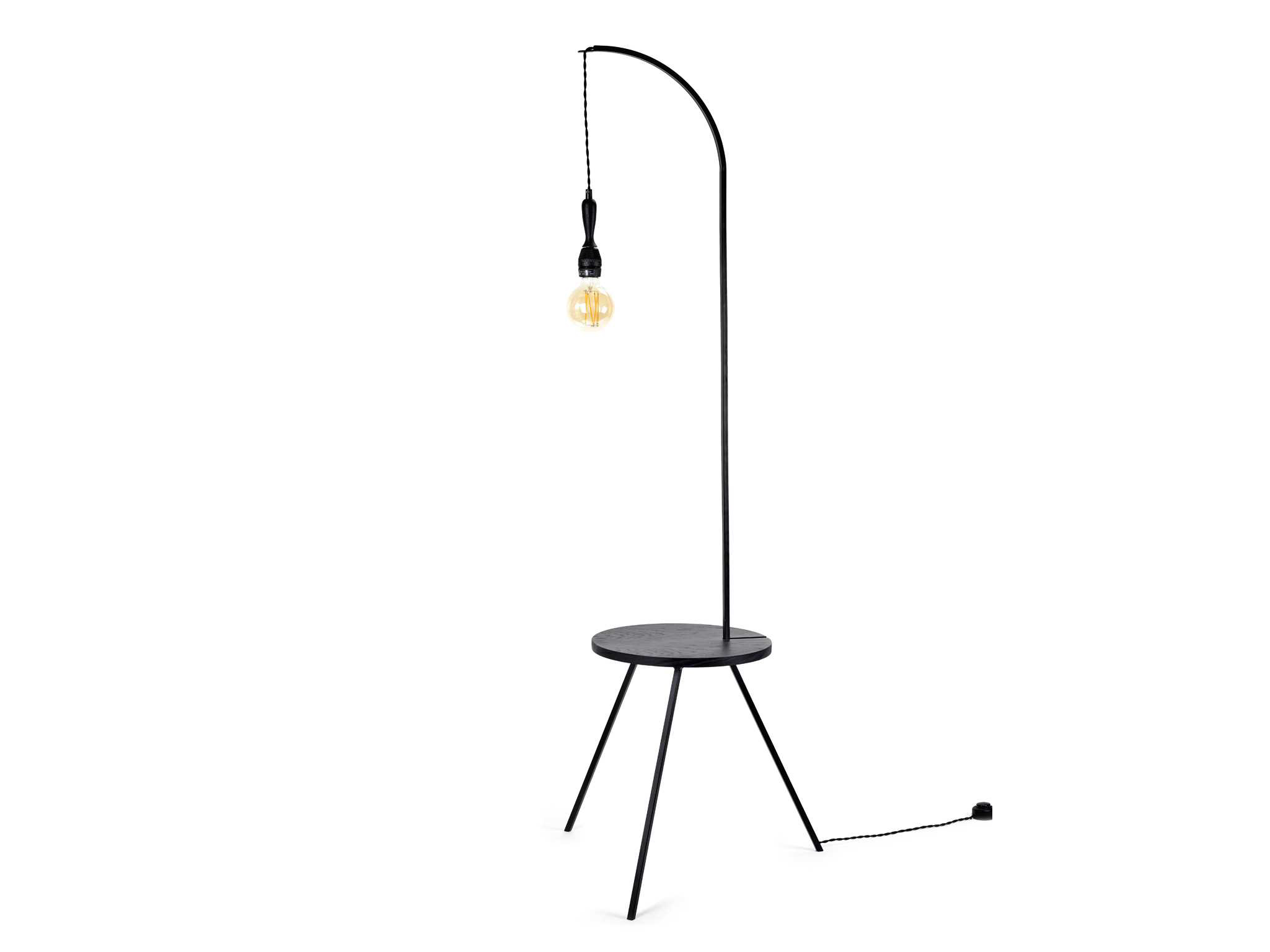 Tafel met lamp STUDIO SIMPLE - Zwart Zwart