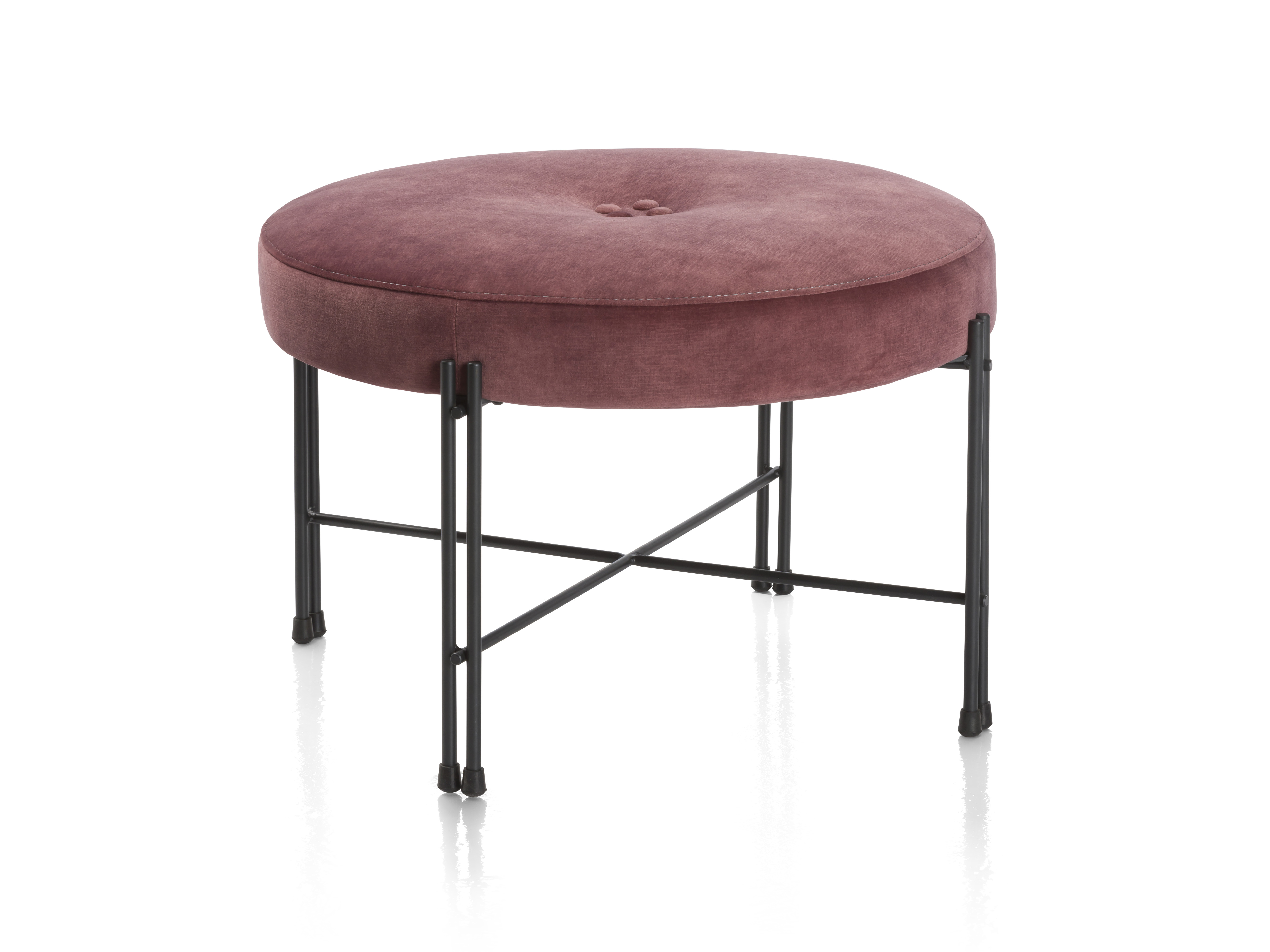 Poef ROSI - Burgundy Red Rood